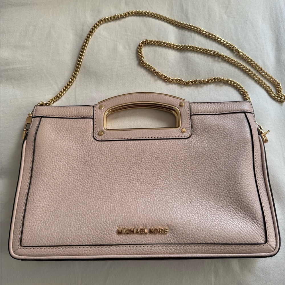 NWOT Michael Kors Berkley Legacy leather clutch bag - Picture 2 of 7